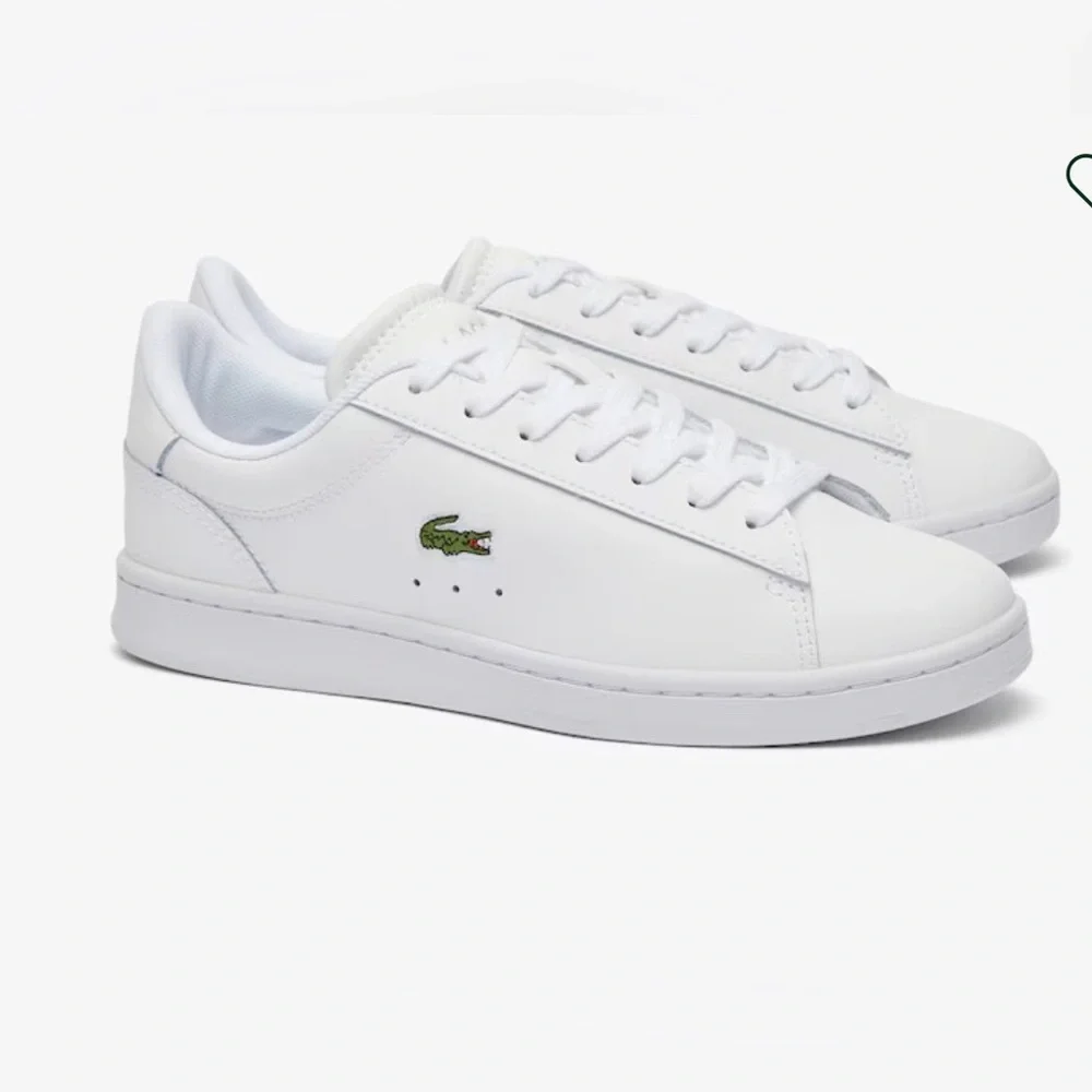 Lacoste Carnaby Set Leather Sneakers women’s Sz 7.5 summer coastal walking chic